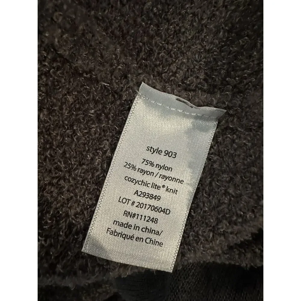 Barefoot Dreams CozyChic Lite Open Front Cardigan Brown Style 903 Size XXS/XS - Picture 5 of 7